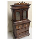 Child's Walnut Cupboard, 2 pc. SUPER!