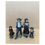 Cast-iron Amish figure figures