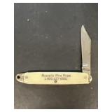 MAZZELLA wire rope advertising pocket knife