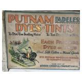 PUTNAM DYES ad advertising cabinet