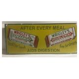 Wrigley spearmint, gum, porcelain sign