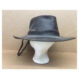 Leather, extra large hat