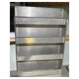 Galvanized shelving unit
