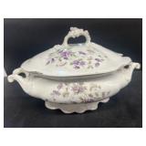 Hand-painted serving dish