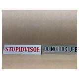 Do not disturb and other sign