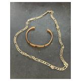 Necklace and bracelet