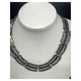 Sterling silver marked 925 tortoiseshell necklace