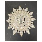 Large crystal brooch