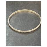 Sterling silver bangle bracelet