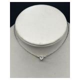 Heart shaped ankle bracelet