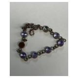 Purple stone bracelet