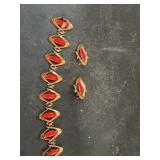 Renair bracelet and earring, antique jewelry