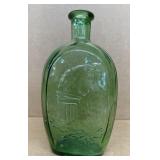 Green eagle design bottle