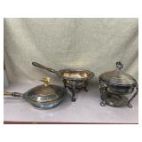 Chafing silver plated set