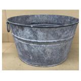 Galvanized tub