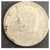 1964 Kennedy half dollar
