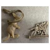 Kentucky, Derby pendant and kangaroo pendant