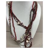 Beaded fish necklace