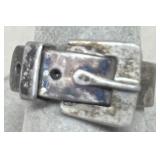 Mexican .925 Silver belt ring size 8