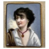 Early portrait brooch