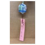 Furin, hand painted Japanese ceramic wind chime
