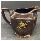 Vintage Japanese hand-painted floral creamer,