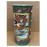 Antique Japanese Satsuma porcelain vase.