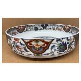 Japanese Imari porcelain shallow decorative bowl,