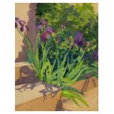 Susan Pater (Ohio), Purple Iris, Watercolor, 10 x