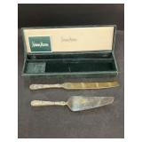 Neiman Marcus, vintage, ornate silver, plate cake