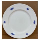 Royal Gustavsberg blue flower ceramic plate, bone