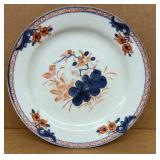 Chinese export porcelain plate with blue and