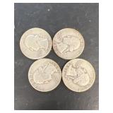 (4) silver quarters