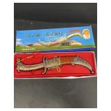 Horse head decorative knife with sheath