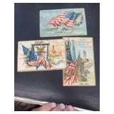 Early 1900s patriotic postcards