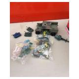 Military Jeep army men tanks plastic