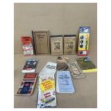 Farm shop, records, advertising notepads, etc.