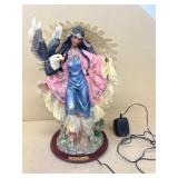 Fiber optic Indian figurine CHAMBORD collection