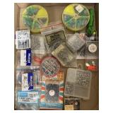 Sinkers and fishing hooks