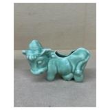 Porcelain cow planter