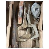 Vice grip clamps measure plumb line