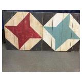 Hand-painted wooden decoratives 2' x 2'