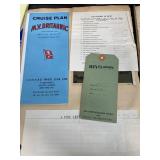 1930s scrapbook with Queen Mary cruise line