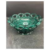 Weave top green candid dish