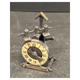 Clock, pencil sharpener