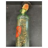 Barbers bottle hand carved goofy stopper