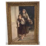 Early Oil on Canvas of Ladies