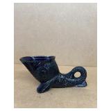 Royal blue dolphin, candy dish