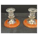 Handpainted candle holders