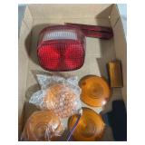 Reflectors and tail light for motorcycle